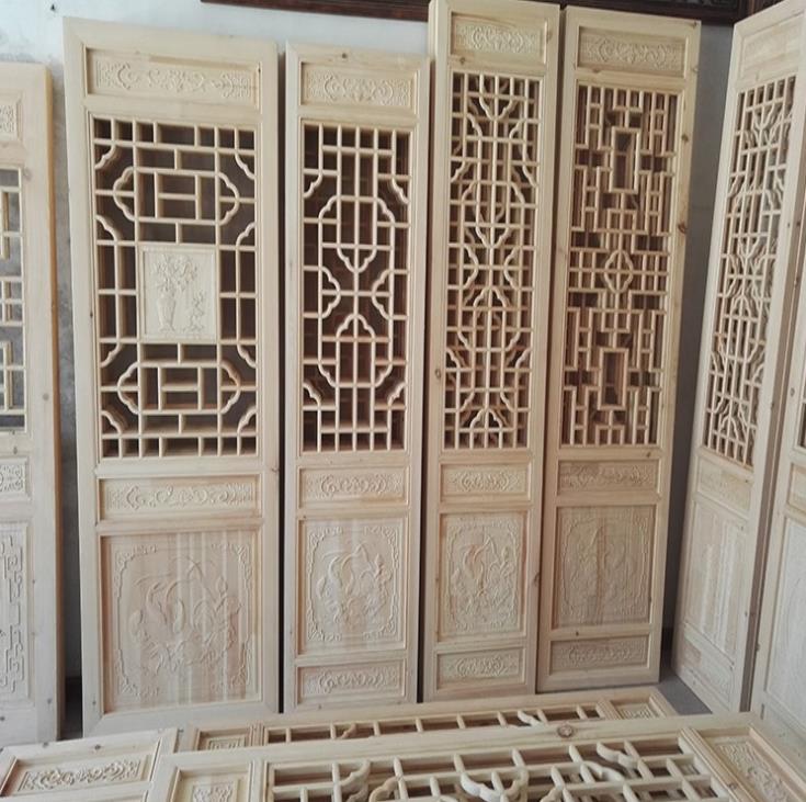 木質屏風雕刻